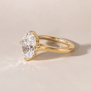 Round Halo, Pave & Split Shank Engagement Ring – 1.93 CT Lab Grown Diamond