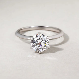Round Halo, Pave & Split Shank Engagement Ring – 1.93 CT Lab Grown Diamond