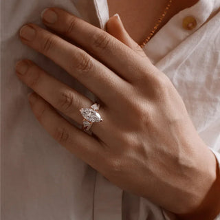 Round Halo, Pave & Split Shank Engagement Ring – 1.93 CT Lab Grown Diamond