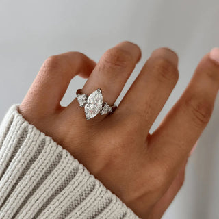 Round Halo, Pave & Split Shank Engagement Ring – 1.93 CT Lab Grown Diamond