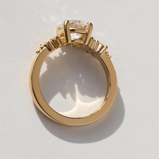 Round Halo, Pave & Split Shank Engagement Ring – 1.93 CT Lab Grown Diamond