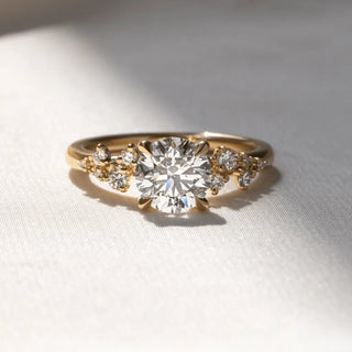 Round Halo, Pave & Split Shank Engagement Ring – 1.93 CT Lab Grown Diamond