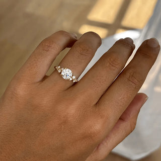 Round Halo, Pave & Split Shank Engagement Ring – 1.93 CT Lab Grown Diamond