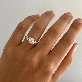 Round Halo, Pave & Split Shank Engagement Ring – 1.93 CT Lab Grown Diamond
