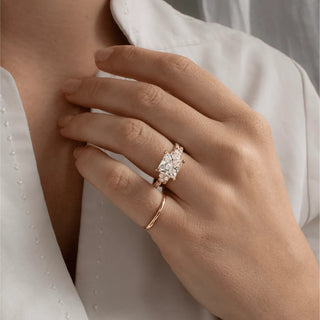 Round Halo, Pave & Split Shank Engagement Ring – 1.93 CT Lab Grown Diamond