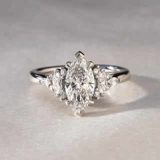 Round Halo, Pave & Split Shank Engagement Ring – 1.93 CT Lab Grown Diamond