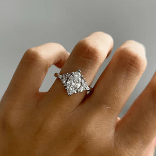 Round Halo, Pave & Split Shank Engagement Ring – 1.93 CT Lab Grown Diamond