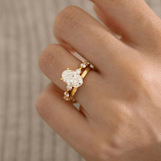 Round Halo, Pave & Split Shank Engagement Ring – 1.93 CT Lab Grown Diamond