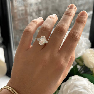 Round Halo, Pave & Split Shank Engagement Ring – 1.93 CT Lab Grown Diamond