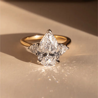 Round Halo, Pave & Split Shank Engagement Ring – 1.93 CT Lab Grown Diamond