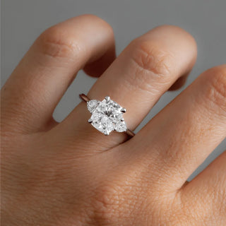 Round Halo, Pave & Split Shank Engagement Ring – 1.93 CT Lab Grown Diamond