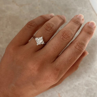 Round Halo, Pave & Split Shank Engagement Ring – 1.93 CT Lab Grown Diamond