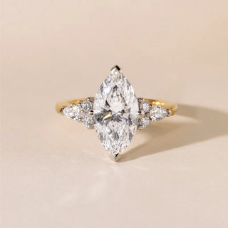 Round Halo, Pave & Split Shank Engagement Ring – 1.93 CT Lab Grown Diamond
