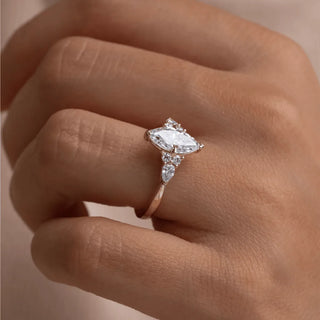 Round Halo, Pave & Split Shank Engagement Ring – 1.93 CT Lab Grown Diamond