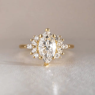 Round Halo, Pave & Split Shank Engagement Ring – 1.93 CT Lab Grown Diamond