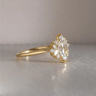 Round Halo, Pave & Split Shank Engagement Ring – 1.93 CT Lab Grown Diamond