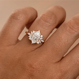 Round Halo, Pave & Split Shank Engagement Ring – 1.93 CT Lab Grown Diamond