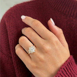 Round Halo, Pave & Split Shank Engagement Ring – 1.93 CT Lab Grown Diamond