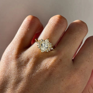 Round Halo, Pave & Split Shank Engagement Ring – 1.93 CT Lab Grown Diamond