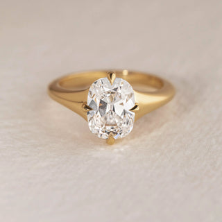 Round Halo, Pave & Split Shank Engagement Ring – 1.93 CT Lab Grown Diamond