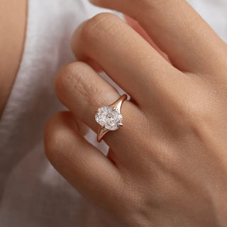 Round Halo, Pave & Split Shank Engagement Ring – 1.93 CT Lab Grown Diamond