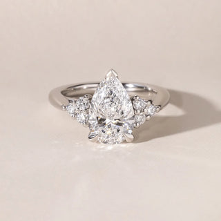 Round Halo, Pave & Split Shank Engagement Ring – 1.93 CT Lab Grown Diamond