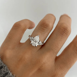 Round Halo, Pave & Split Shank Engagement Ring – 1.93 CT Lab Grown Diamond