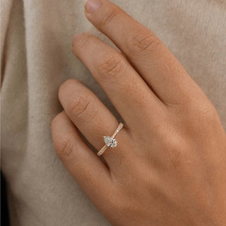 Round Halo, Pave & Split Shank Engagement Ring – 1.93 CT Lab Grown Diamond