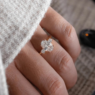 Round Halo, Pave & Split Shank Engagement Ring – 1.93 CT Lab Grown Diamond