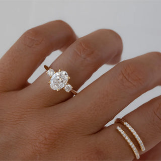Round Halo, Pave & Split Shank Engagement Ring – 1.93 CT Lab Grown Diamond