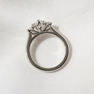 Round Halo, Pave & Split Shank Engagement Ring – 1.93 CT Lab Grown Diamond