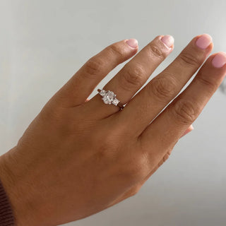 Round Halo, Pave & Split Shank Engagement Ring – 1.93 CT Lab Grown Diamond