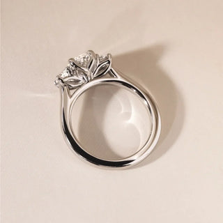 Round Halo, Pave & Split Shank Engagement Ring – 1.93 CT Lab Grown Diamond