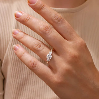 Round Halo, Pave & Split Shank Engagement Ring – 1.93 CT Lab Grown Diamond