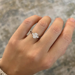 Round Halo, Pave & Split Shank Engagement Ring – 1.93 CT Lab Grown Diamond