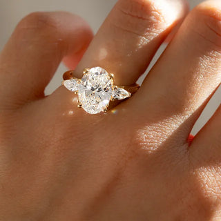 Round Halo, Pave & Split Shank Engagement Ring – 1.93 CT Lab Grown Diamond