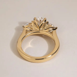Round Halo, Pave & Split Shank Engagement Ring – 1.93 CT Lab Grown Diamond
