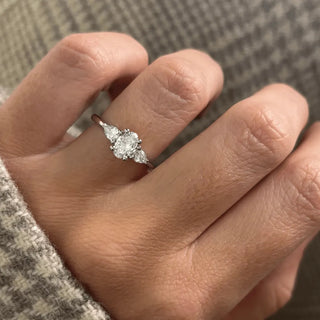 Round Halo, Pave & Split Shank Engagement Ring – 1.93 CT Lab Grown Diamond