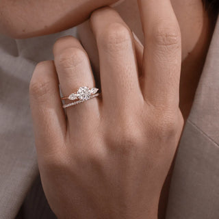 Round Halo, Pave & Split Shank Engagement Ring – 1.93 CT Lab Grown Diamond