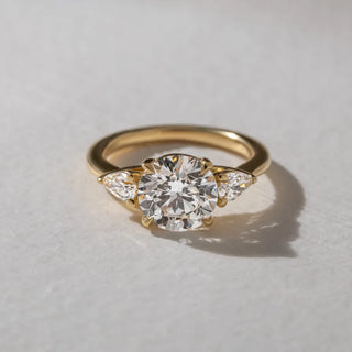 Round Halo, Pave & Split Shank Engagement Ring – 1.93 CT Lab Grown Diamond