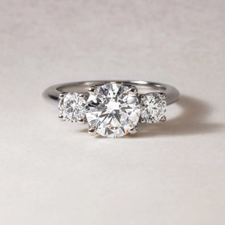 Round Halo, Pave & Split Shank Engagement Ring – 1.93 CT Lab Grown Diamond