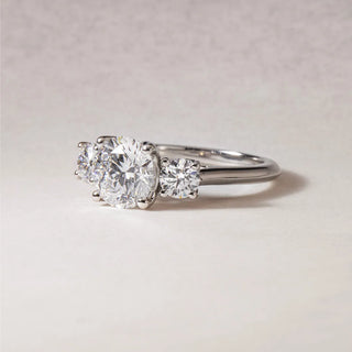 Round Halo, Pave & Split Shank Engagement Ring – 1.93 CT Lab Grown Diamond
