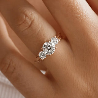 Round Halo, Pave & Split Shank Engagement Ring – 1.93 CT Lab Grown Diamond