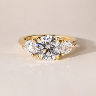 Round Halo, Pave & Split Shank Engagement Ring – 1.93 CT Lab Grown Diamond
