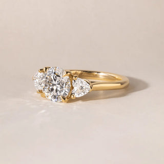 Round Halo, Pave & Split Shank Engagement Ring – 1.93 CT Lab Grown Diamond