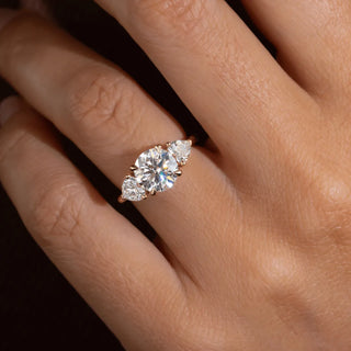 Round Halo, Pave & Split Shank Engagement Ring – 1.93 CT Lab Grown Diamond