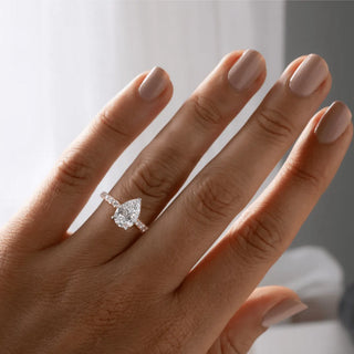 Round Halo, Pave & Split Shank Engagement Ring – 1.93 CT Lab Grown Diamond