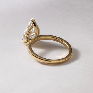 Round Halo, Pave & Split Shank Engagement Ring – 1.93 CT Lab Grown Diamond