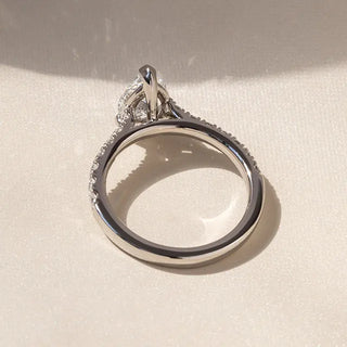 Round Halo, Pave & Split Shank Engagement Ring – 1.93 CT Lab Grown Diamond