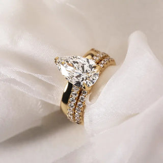 Round Halo, Pave & Split Shank Engagement Ring – 1.93 CT Lab Grown Diamond